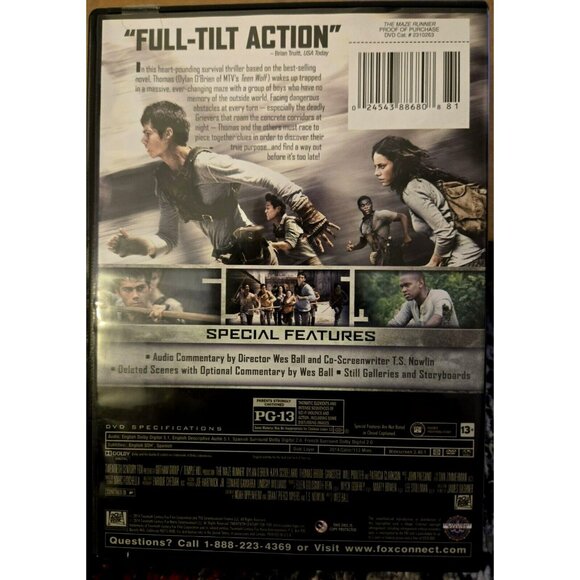 The Maze Runner - DVD - Based on the book - Picture 2 of 2